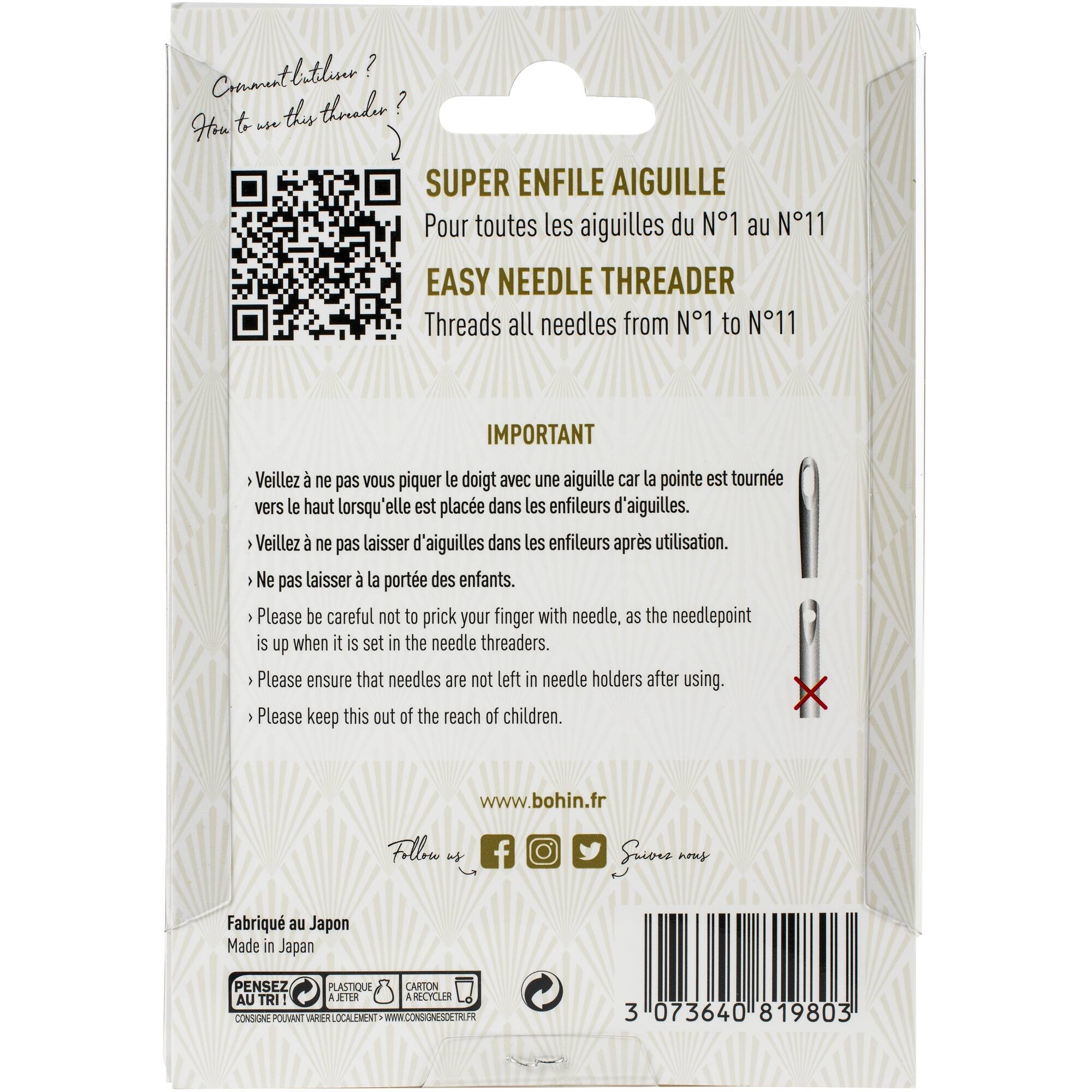 Bohin Easy Needle Threader